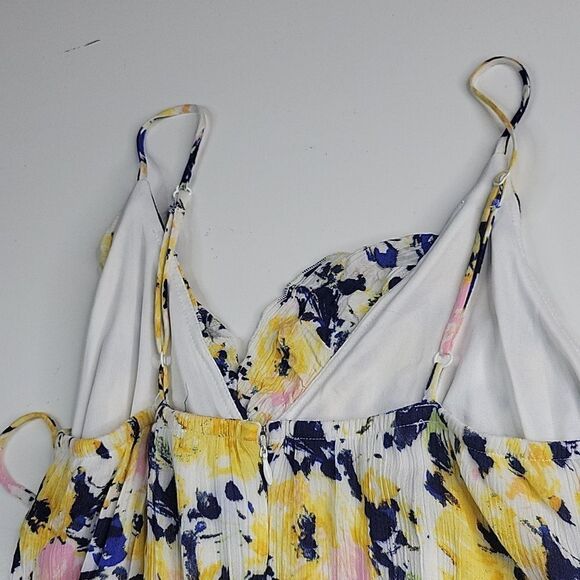 LULU'S HIGH SLIT FLORAL LINED STRAPPY Berryessa MAXI DRESS L LARGE - Picture 9 of 12